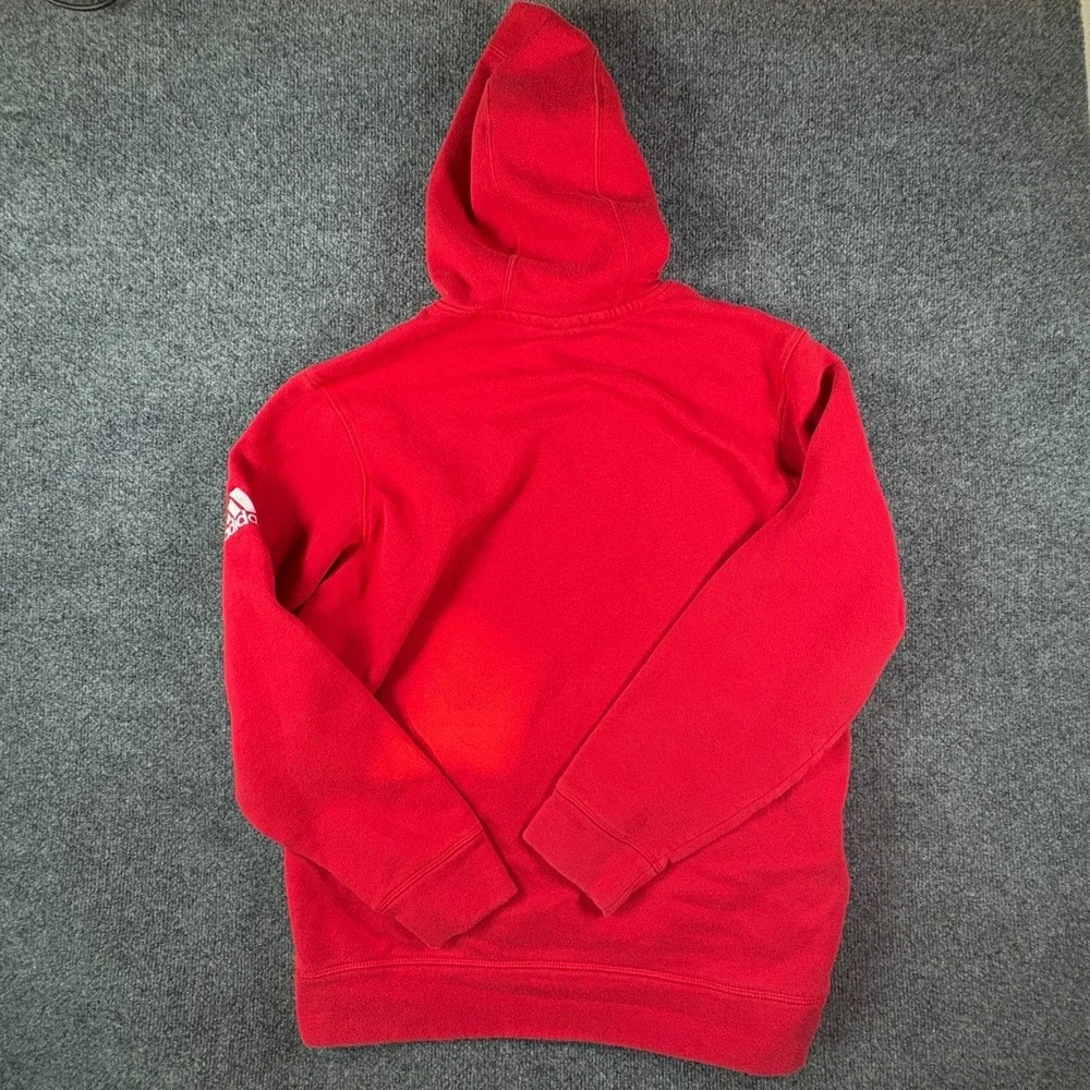 Adidas Central Coast Condors Soccer Hoodie Mens‎ Large Red Fleece Lined Winter